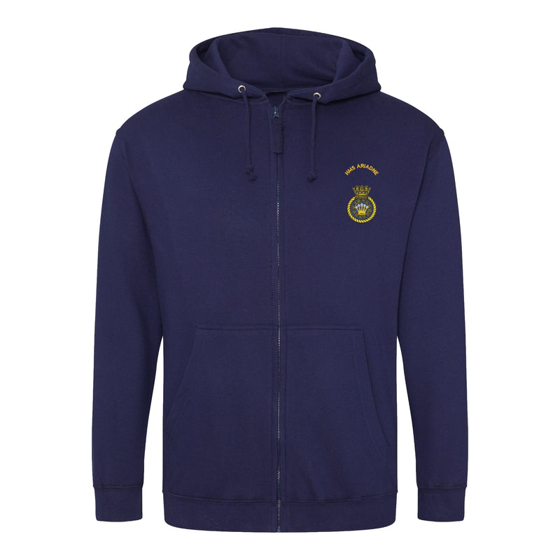 HMS Ariadne Zipped Hoodie