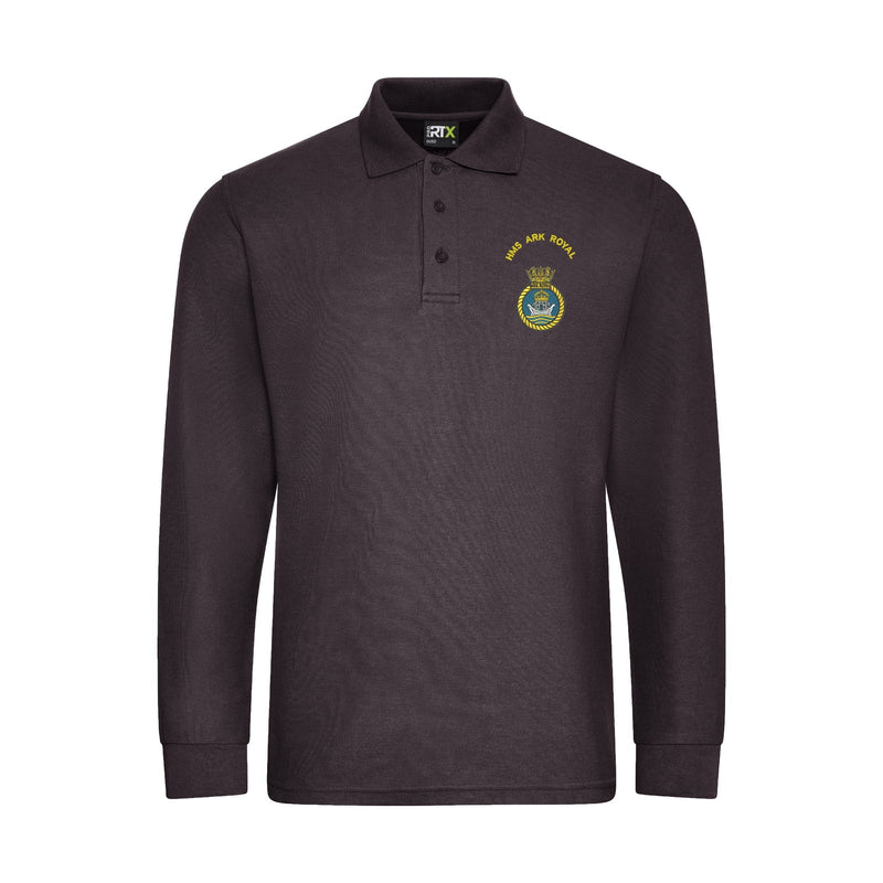 HMS Ark Royal Long Sleeve Polo Shirt