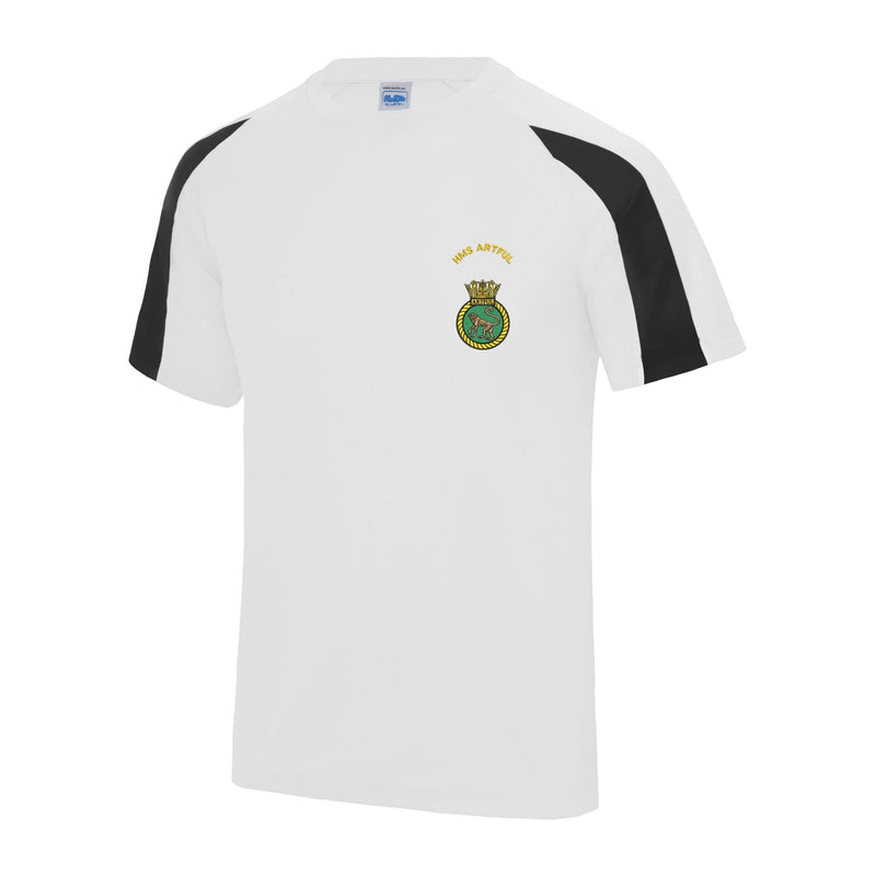 HMS Artful Contrast Polyester T-Shirt