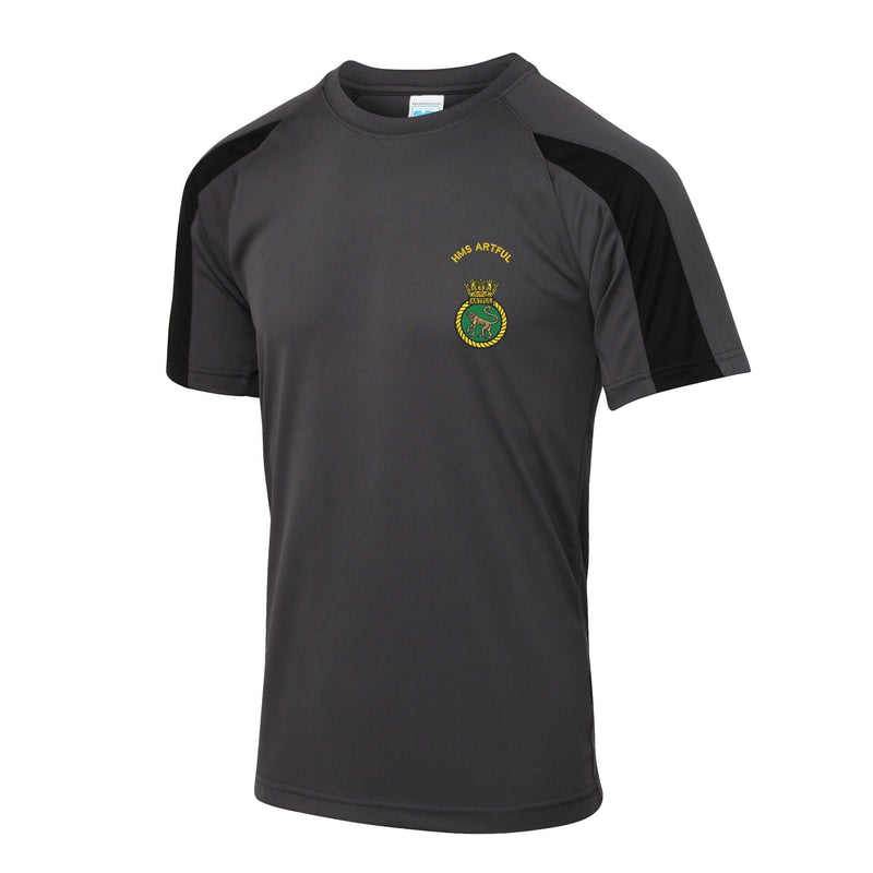 HMS Artful Contrast Polyester T-Shirt