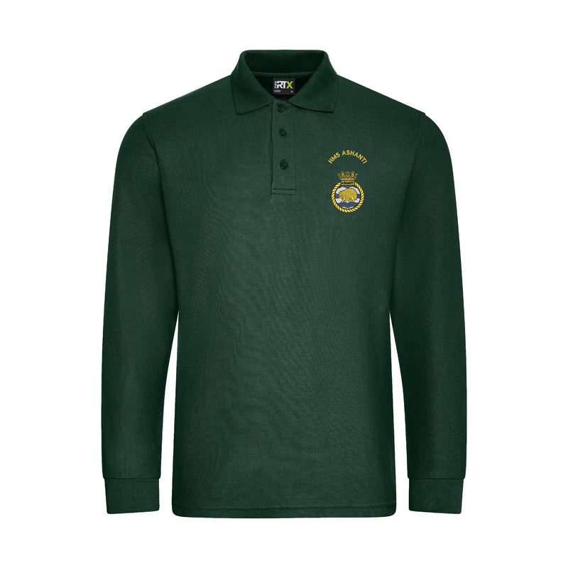 HMS Ashanti Long Sleeve Polo Shirt