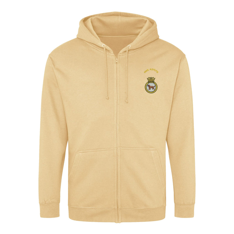HMS Astute Zipped Hoodie