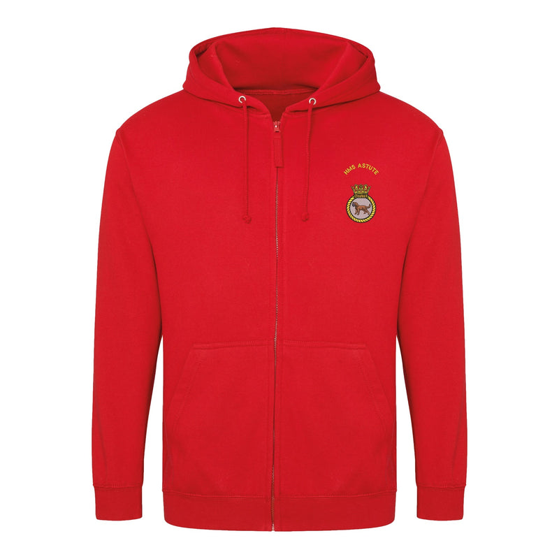 HMS Astute Zipped Hoodie