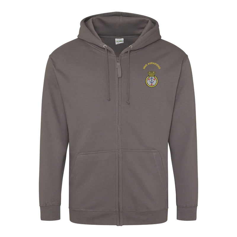 HMS Audacious Zipped Hoodie
