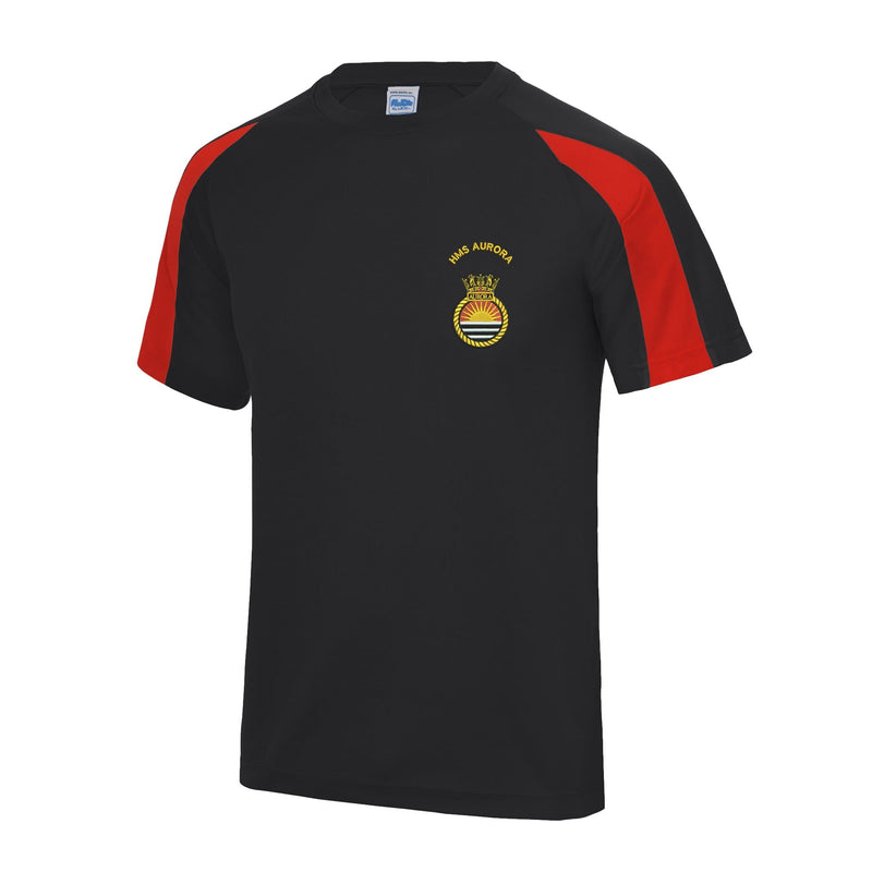 HMS Aurora Contrast Polyester T-Shirt