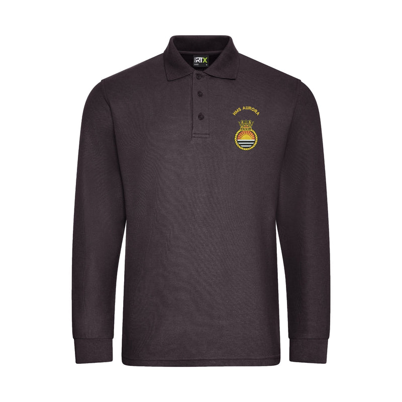 HMS Aurora Long Sleeve Polo Shirt