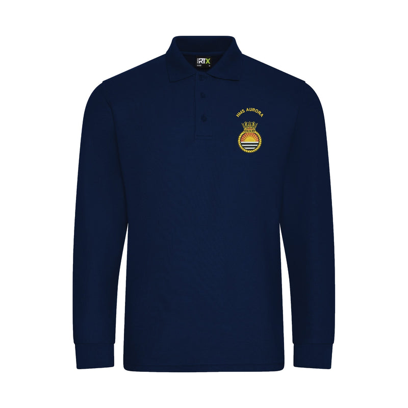 HMS Aurora Long Sleeve Polo Shirt