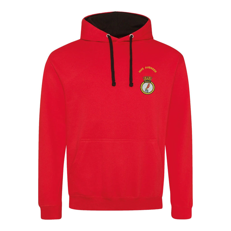 HMS Avenger Varsity Contrast Hoodie