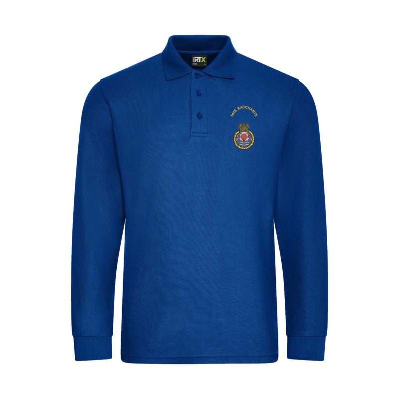 HMS Bacchante Long Sleeve Polo Shirt