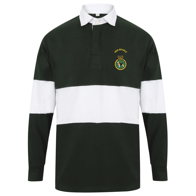 HMS Beagle Long Sleeve Panelled Rugby Shirt