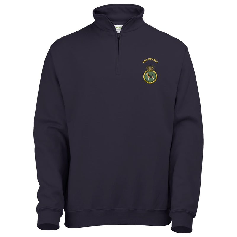 HMS Beagle Quarter Zip Sweatshirt