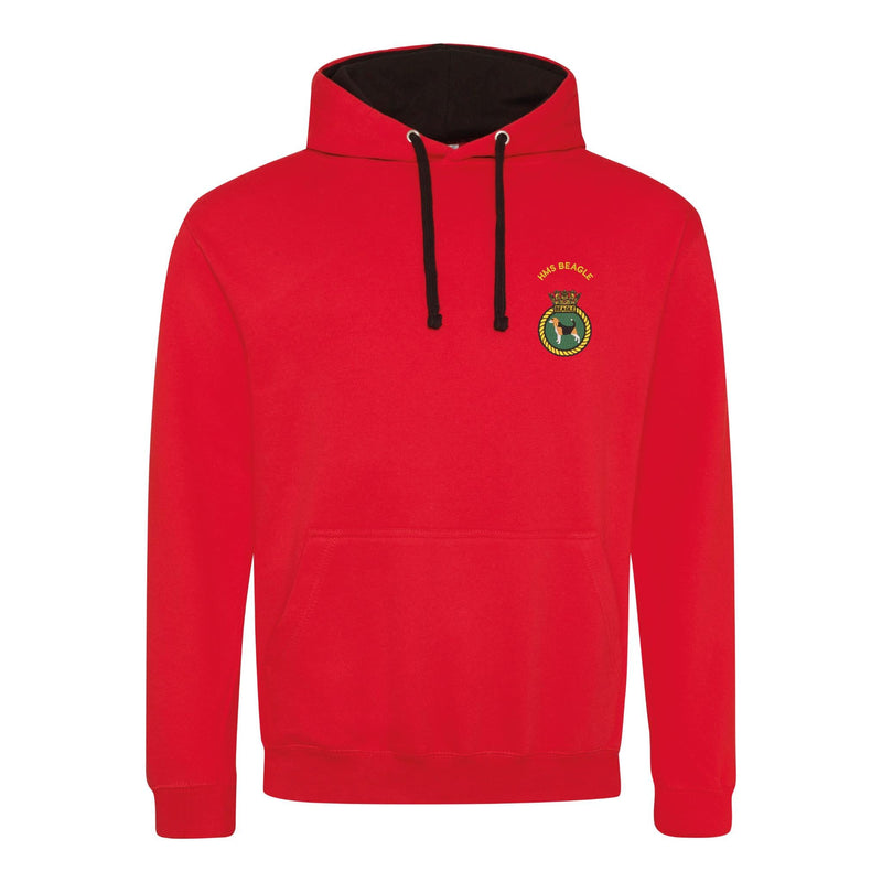 HMS Beagle Varsity Contrast Hoodie