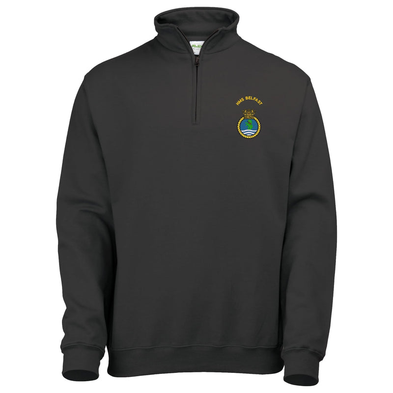 HMS Belfast Quarter Zip Sweatshirt