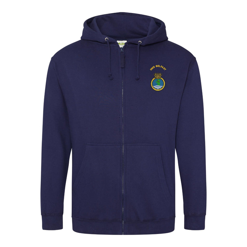 HMS Belfast Zipped Hoodie