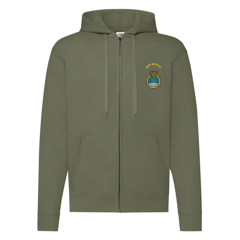 HMS Belfast Zipped Hoodie