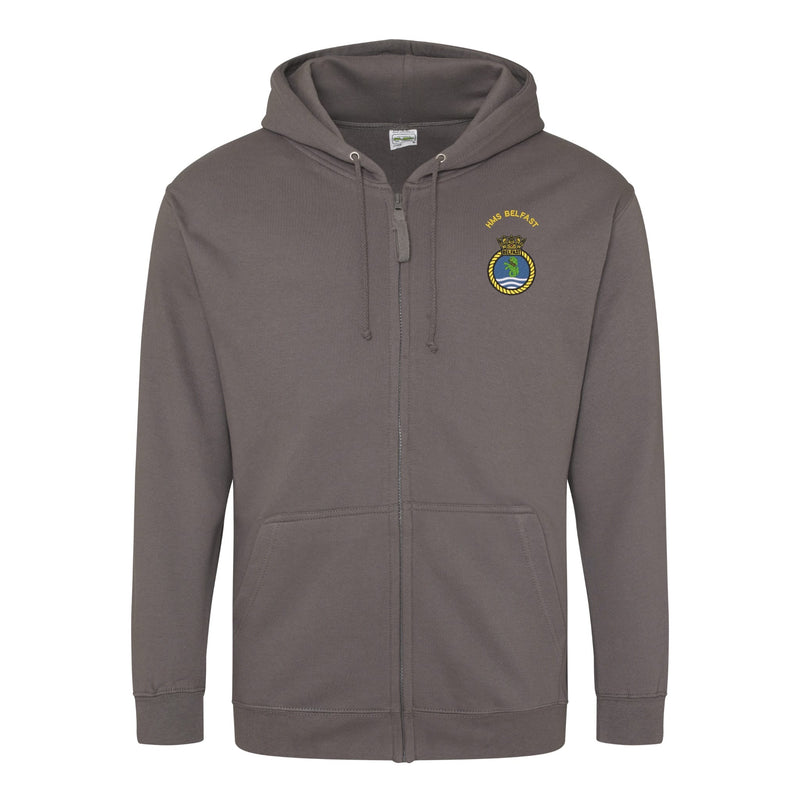 HMS Belfast Zipped Hoodie