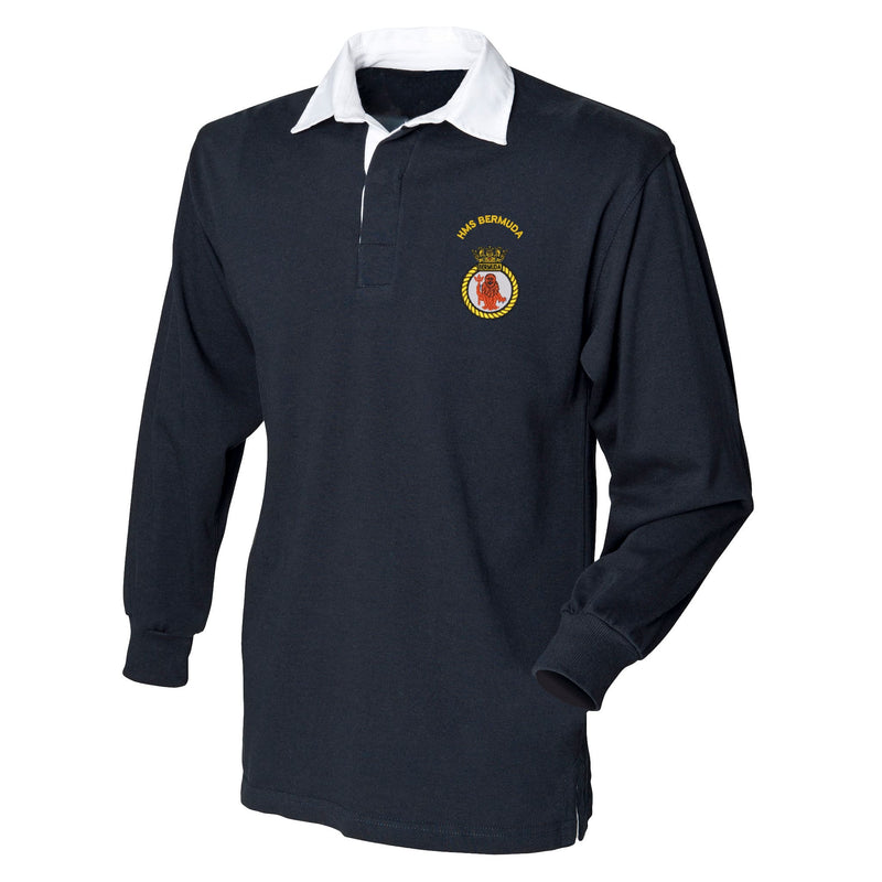 HMS Bermuda Front Row Long Sleeve Rugby Shirt
