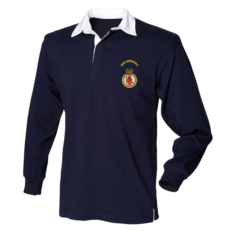 HMS Bermuda Front Row Long Sleeve Rugby Shirt