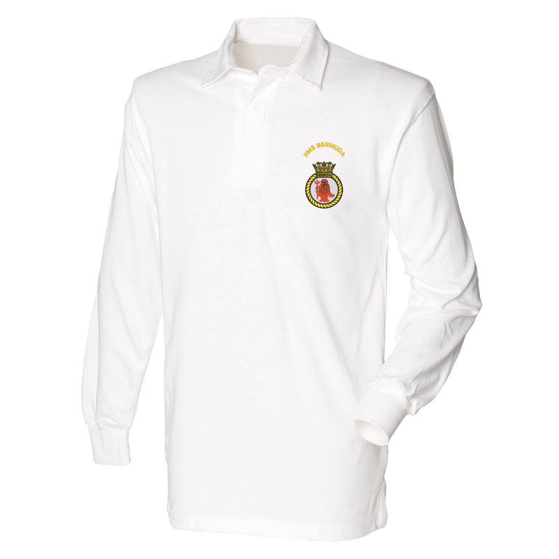 HMS Bermuda Front Row Long Sleeve Rugby Shirt
