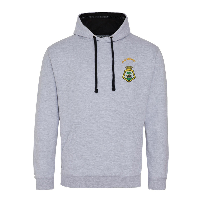 HMS Berwick Varsity Contrast Hoodie