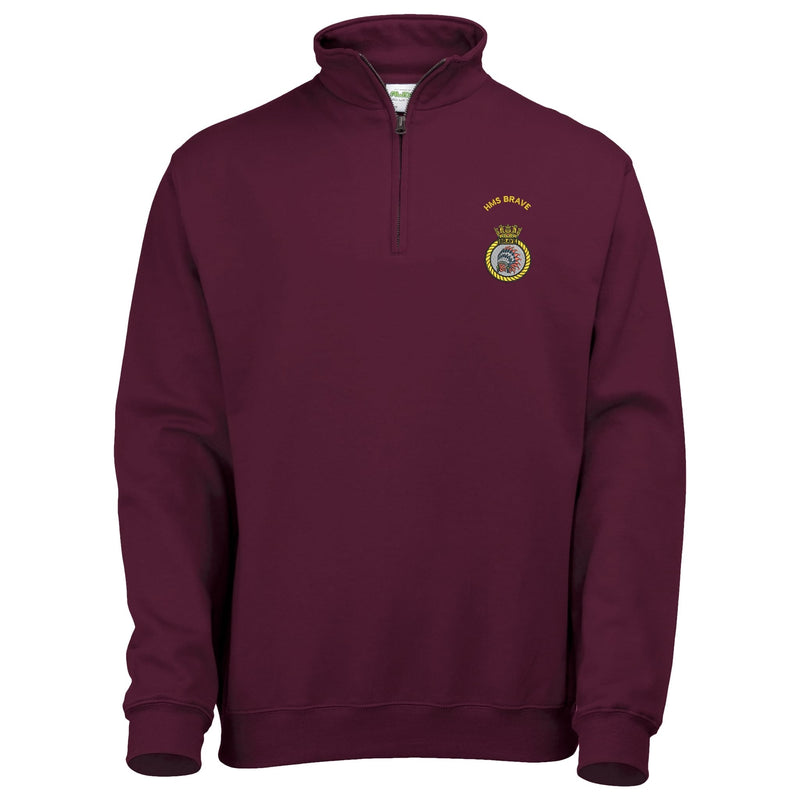 HMS Brave Quarter Zip Sweatshirt