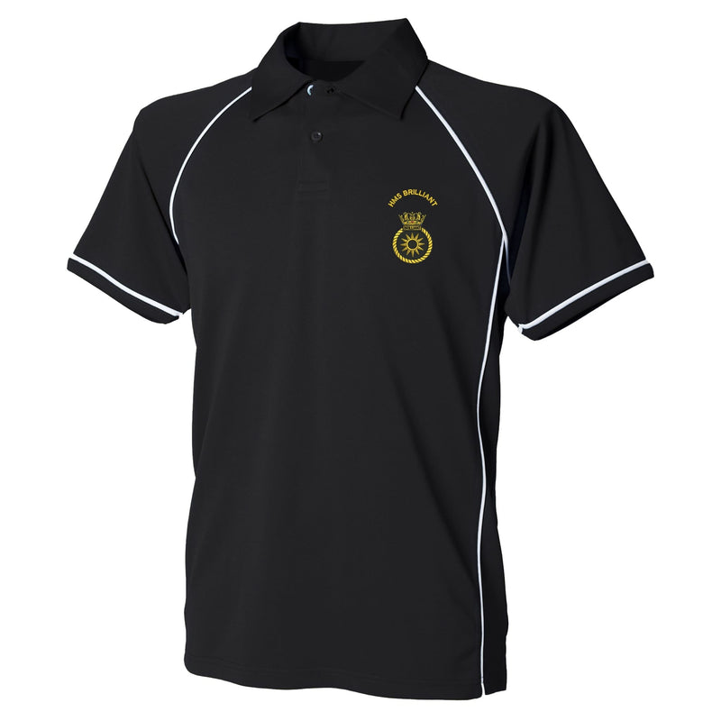 HMS Brilliant Performance Polo