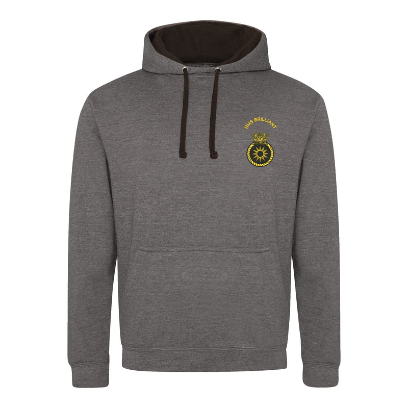HMS Brilliant Varsity Contrast Hoodie