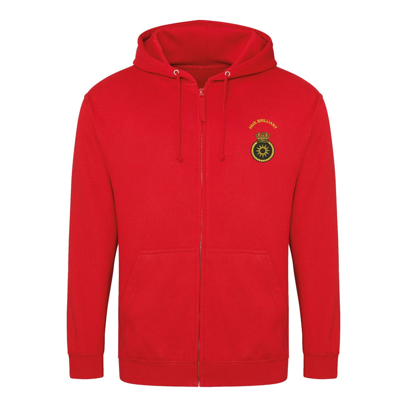 HMS Brilliant Zipped Hoodie
