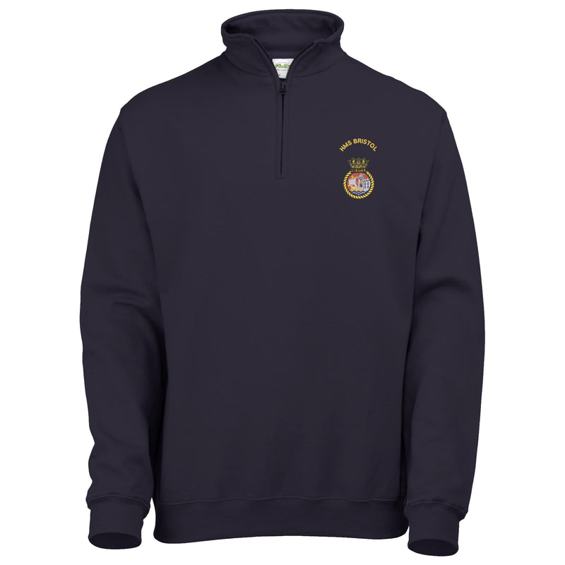 HMS Bristol Quarter Zip Sweatshirt