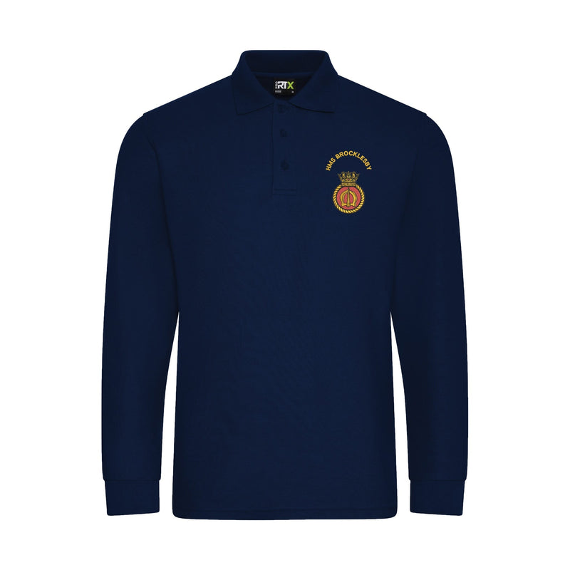 HMS Brocklesby Long Sleeve Polo Shirt