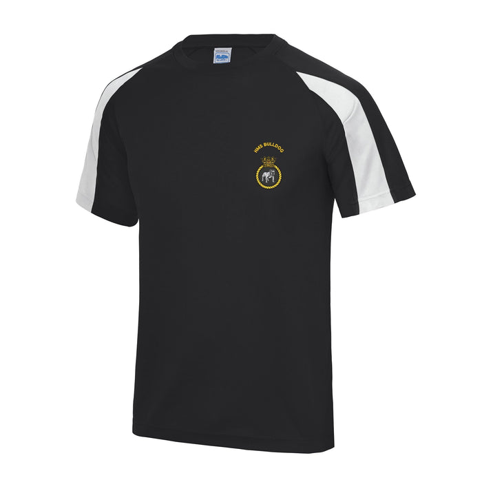 HMS Bulldog Contrast Polyester T-Shirt