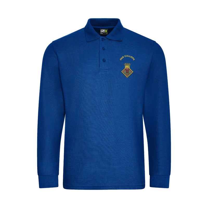 HMS Calliope Long Sleeve Polo Shirt