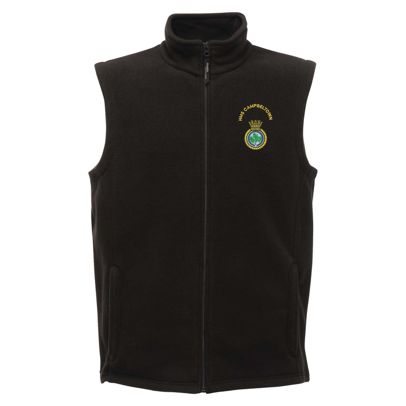 HMS Campbeltown Regatta Fleece Bodywarmer
