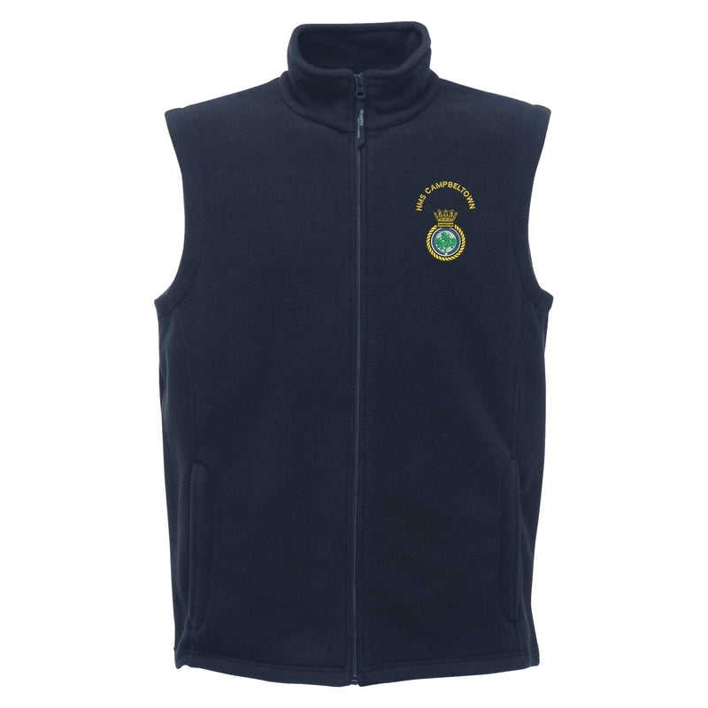HMS Campbeltown Regatta Fleece Bodywarmer