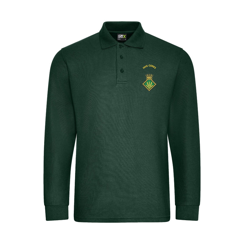 HMS Ceres Long Sleeve Polo Shirt