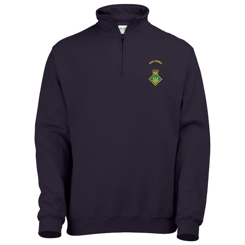 HMS Ceres Quarter Zip Sweatshirt