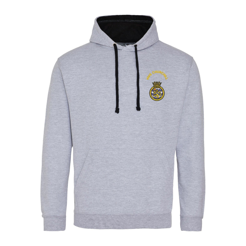 HMS Churchill Varsity Contrast Hoodie
