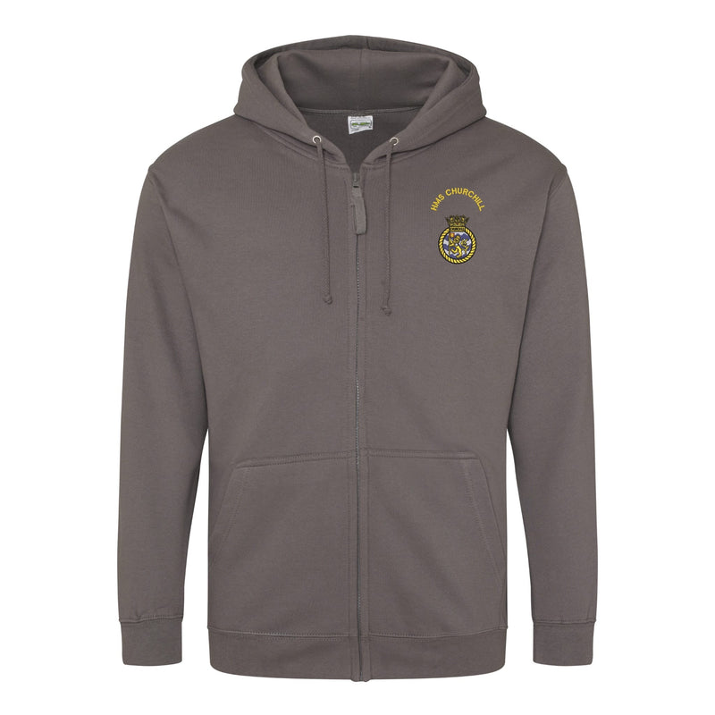 HMS Churchill Zipped Hoodie