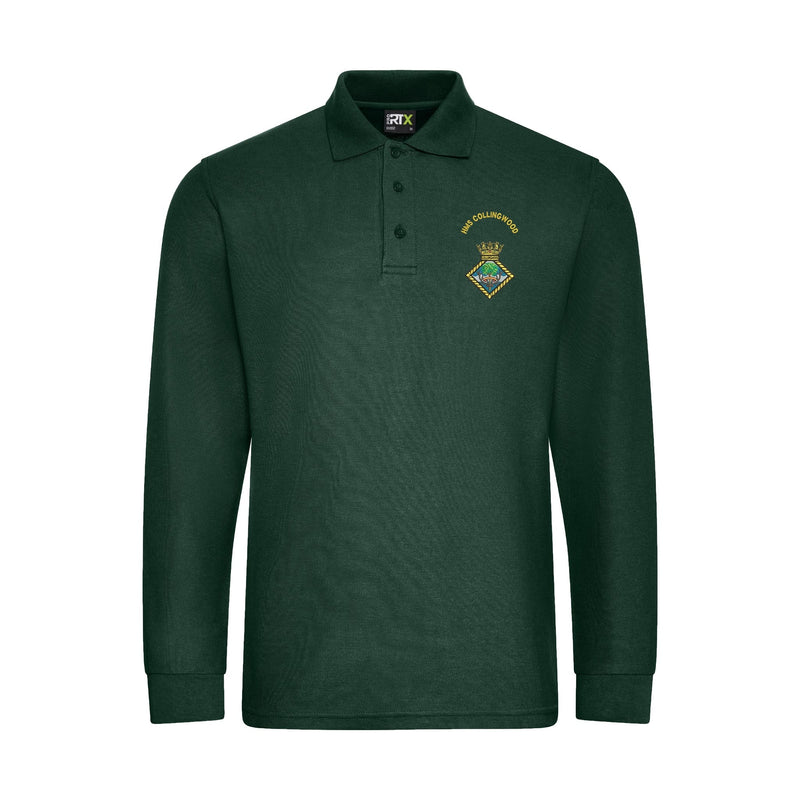HMS Collingwood Long Sleeve Polo Shirt