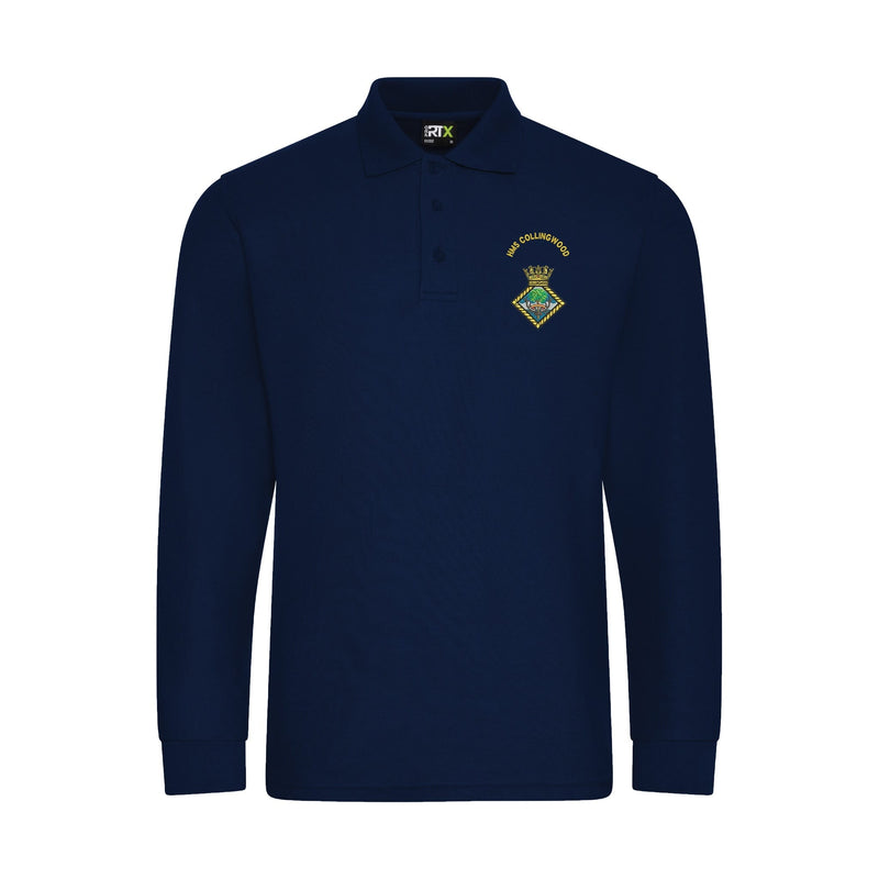 HMS Collingwood Long Sleeve Polo Shirt