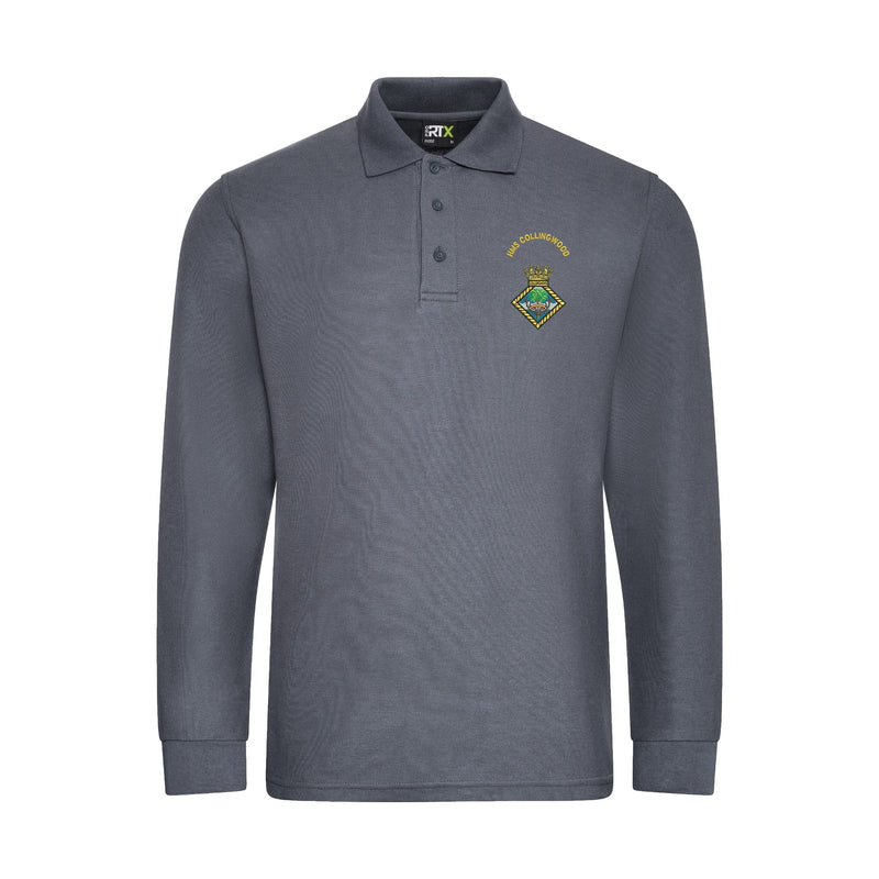 HMS Collingwood Long Sleeve Polo Shirt