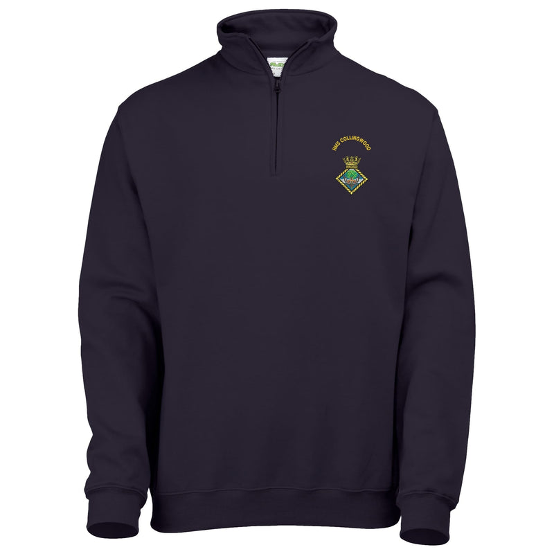 HMS Collingwood Quarter Zip Sweatshirt