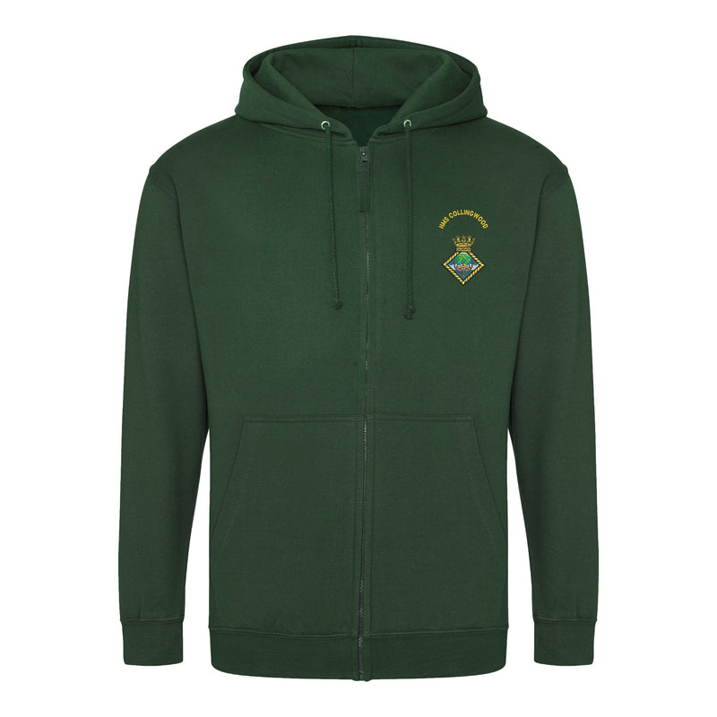 HMS Collingwood Zipped Hoodie