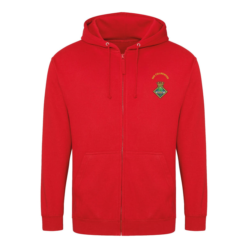 HMS Collingwood Zipped Hoodie