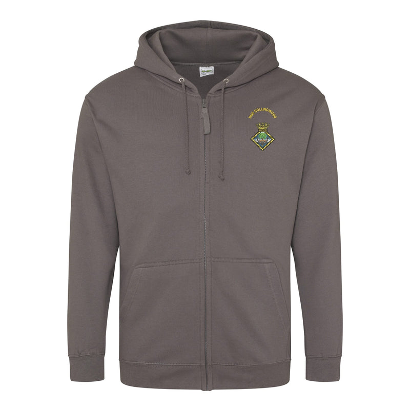 HMS Collingwood Zipped Hoodie