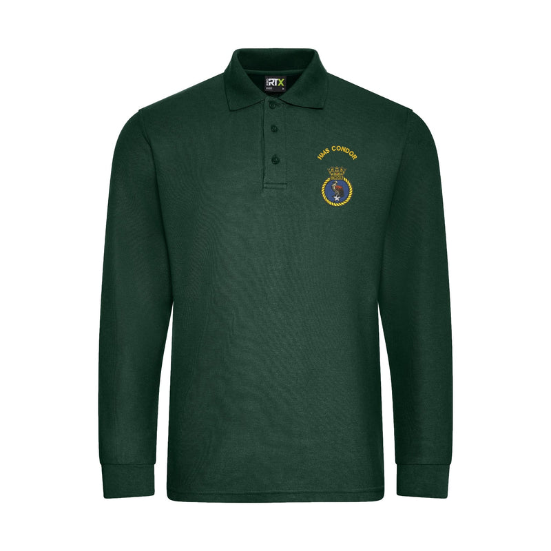 HMS Condor Long Sleeve Polo Shirt