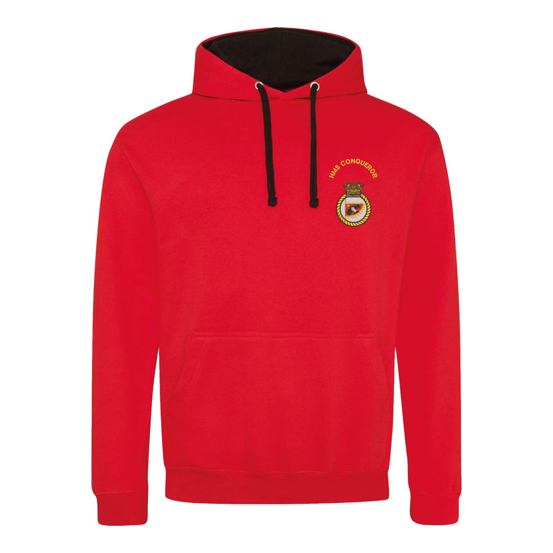 HMS Conqueror Varsity Contrast Hoodie