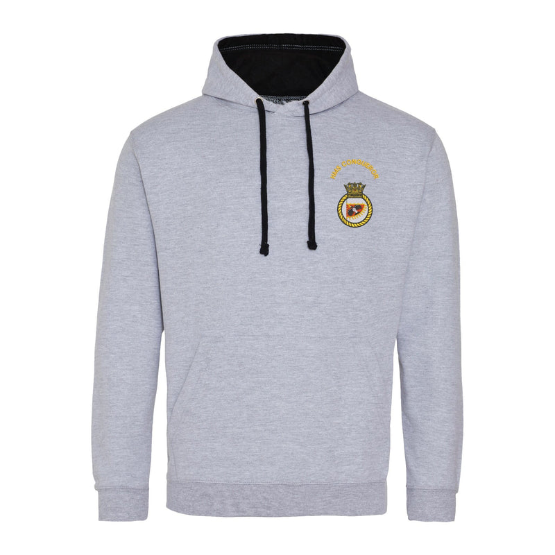 HMS Conqueror Varsity Contrast Hoodie