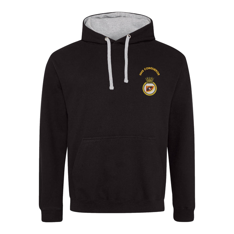 HMS Conqueror Varsity Contrast Hoodie