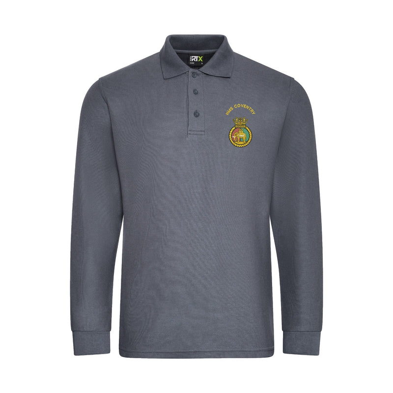HMS Coventry Long Sleeve Polo Shirt